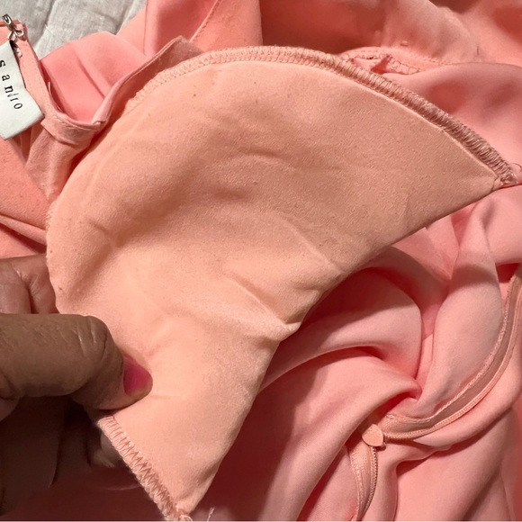 SANDRO Women's Pink Maldive Draped Crisscross Midi Dress Size 38 - Picture 11 of 12